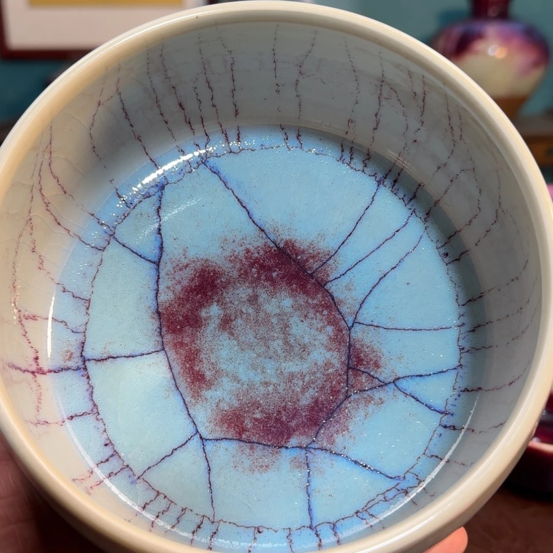 清***竹陶杯子入窑一色出窑万彩