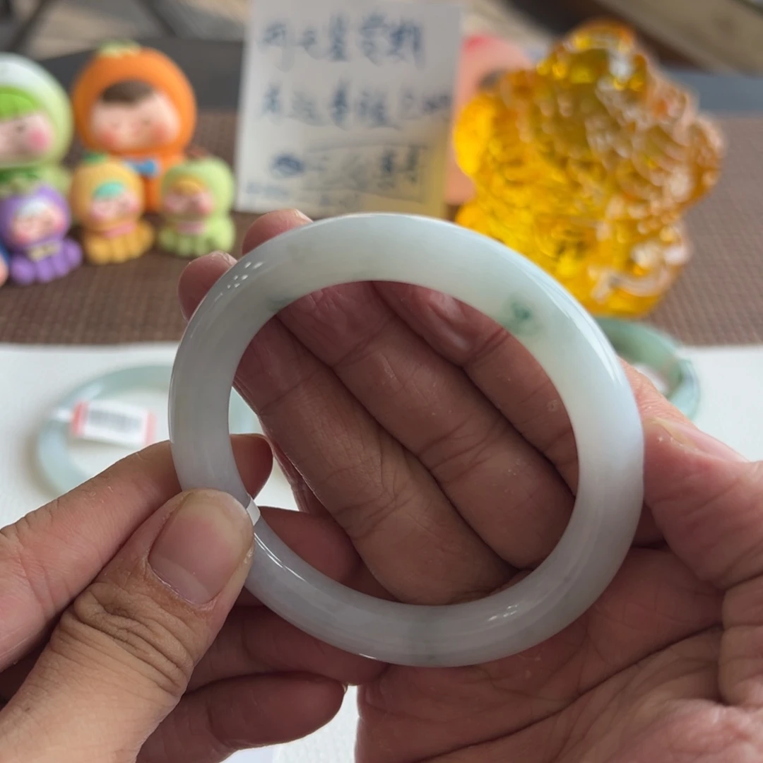 翡翠未镶嵌手镯38号 54.1