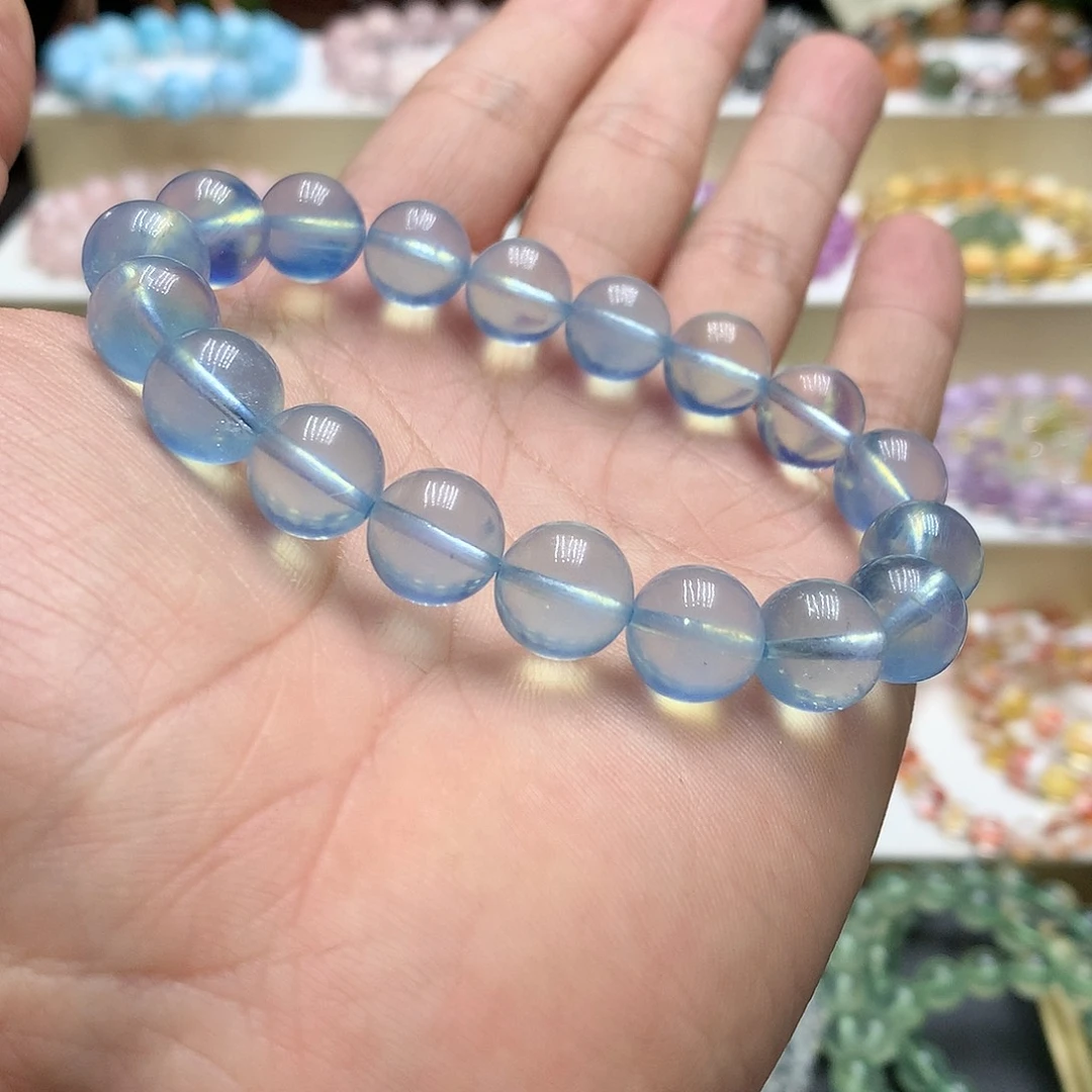 水晶手链未镶嵌海蓝宝不要拍
