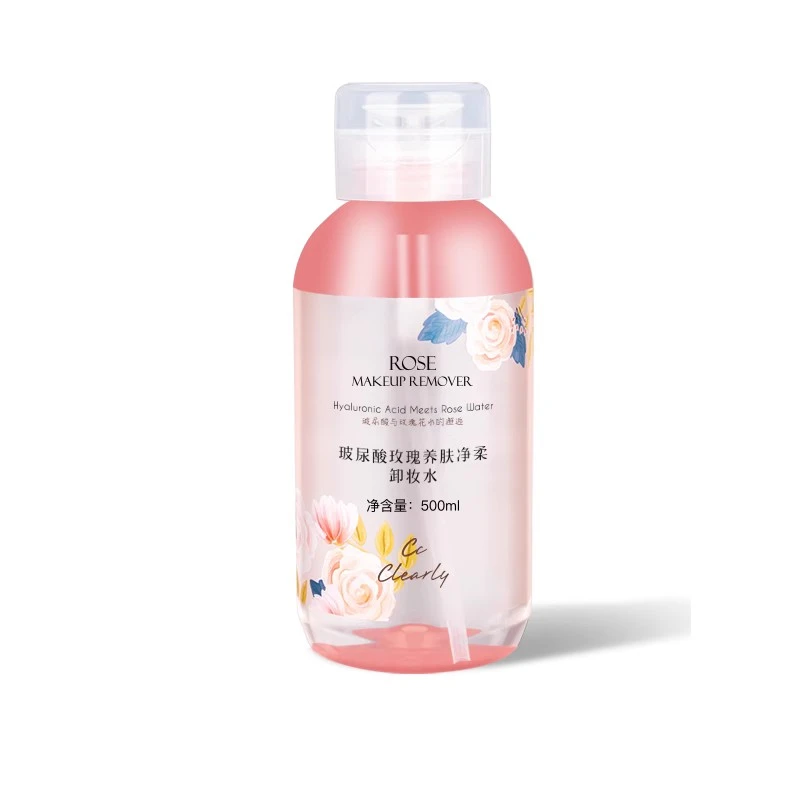 CC.CLEARLY 玻尿酸玫瑰养肤净柔卸妆水 500ml/瓶