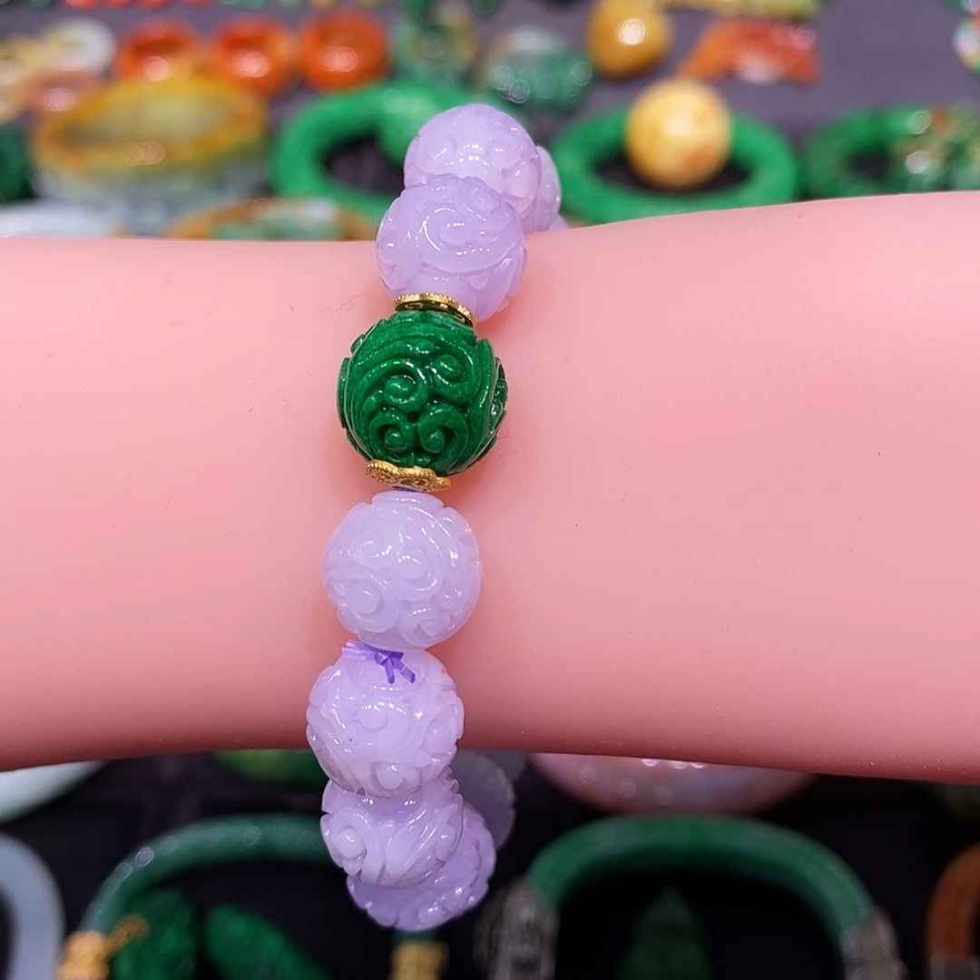 翡翠未镶嵌手链翡翠