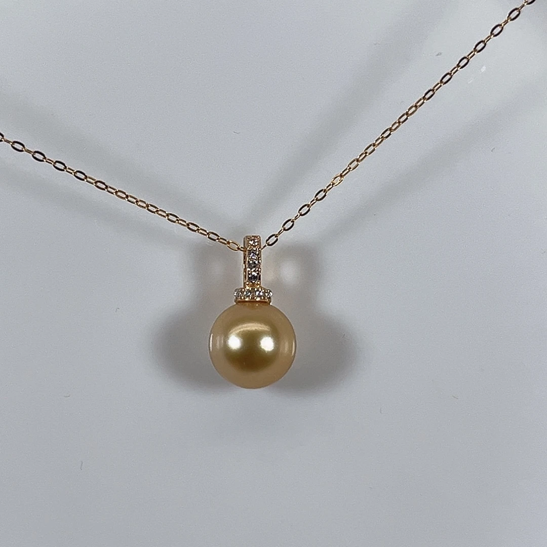 银S925镶嵌海水珍珠颈饰