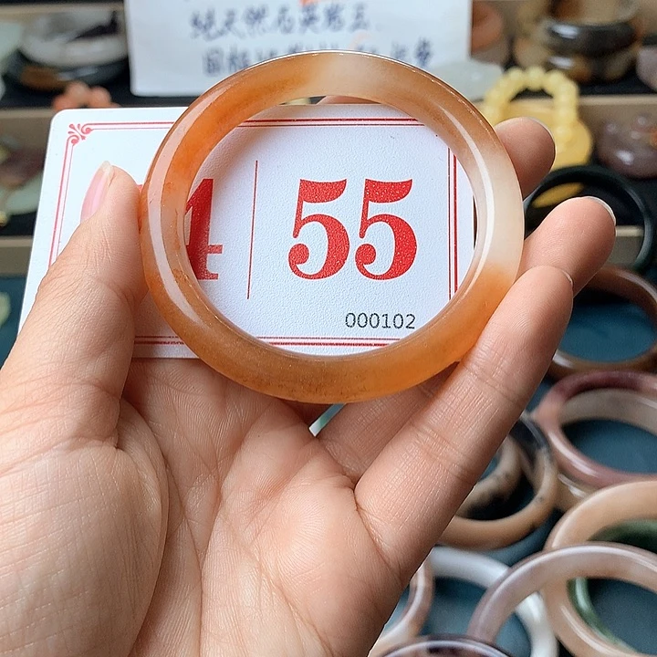 石英质玉（黄龙玉）未镶嵌手镯