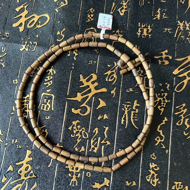 0.4莺歌绿沉香白棋多圈桶珠手串男女士多样性发一