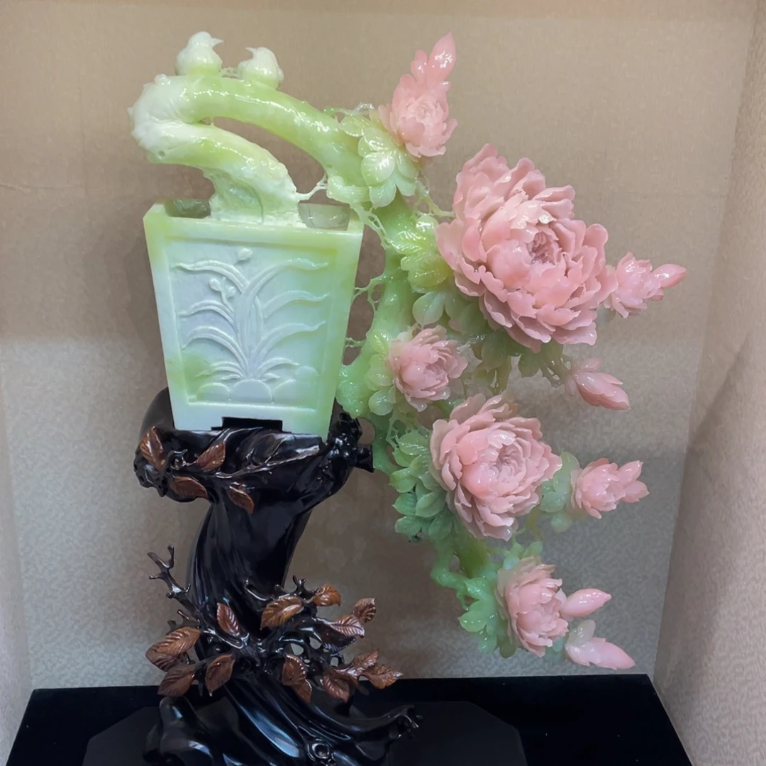 蛇纹石玉未镶嵌摆件