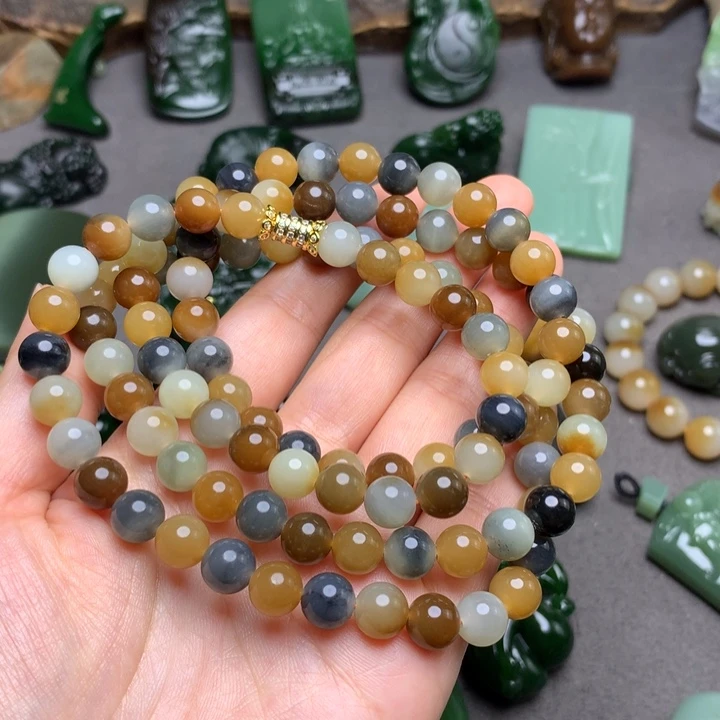 和田玉未镶嵌颈饰项链