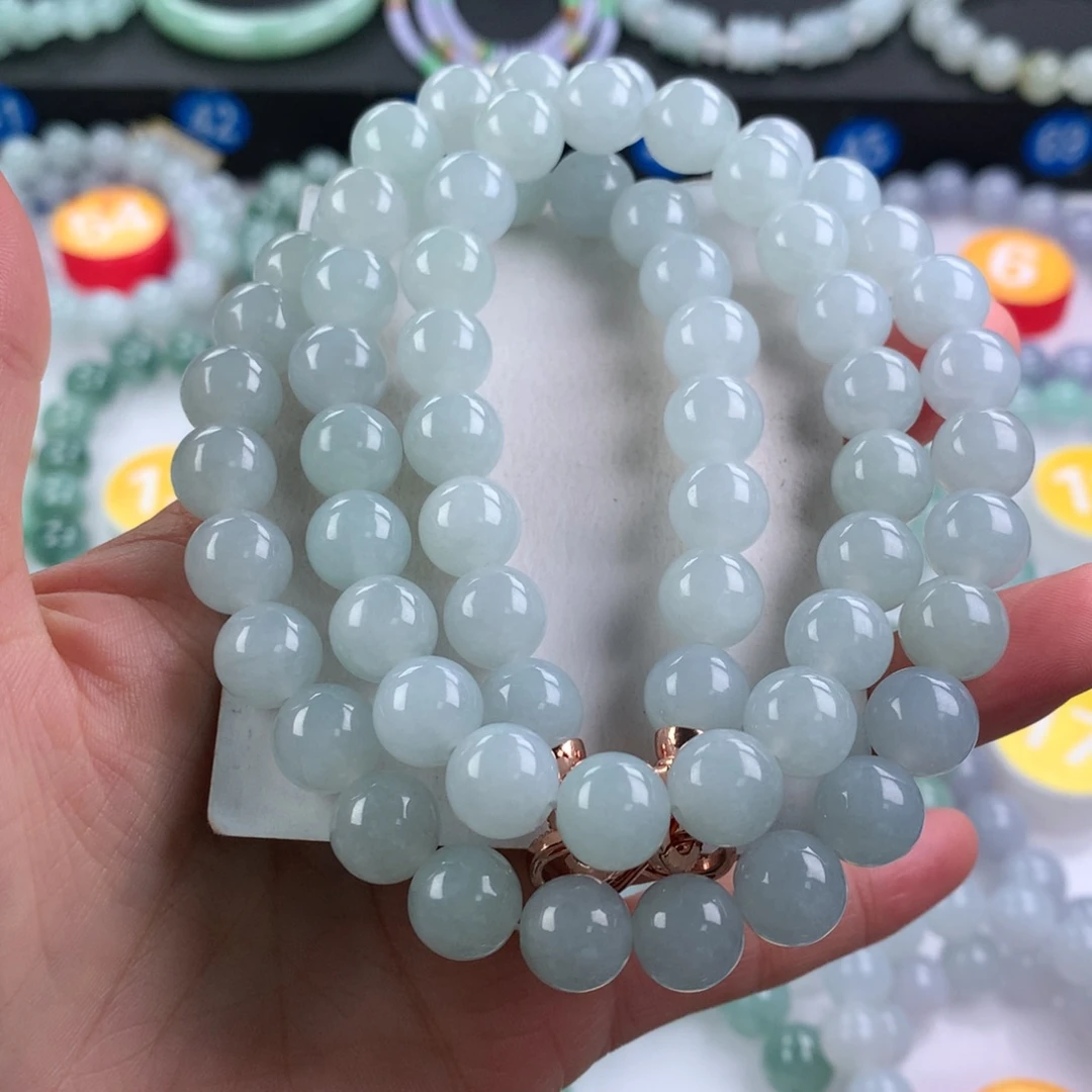 翡翠未镶嵌手链卡10.3