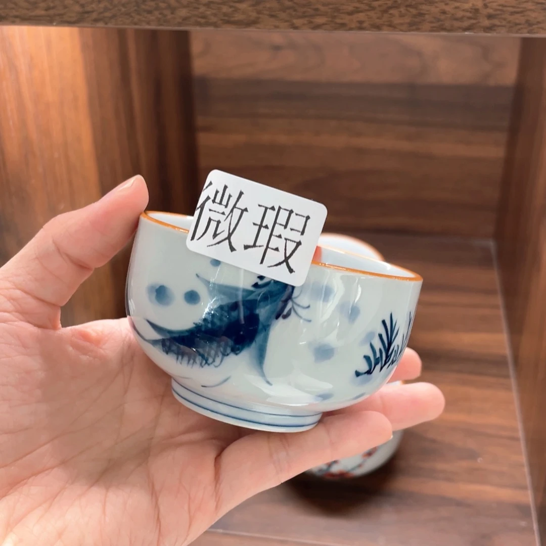 微瑕釉下彩纯手绘