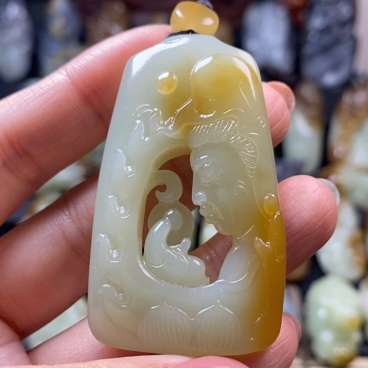 冰***芦和田玉未镶嵌挂件