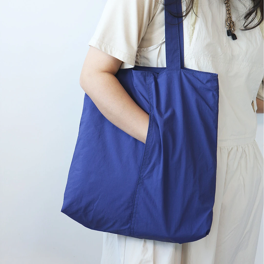 安金美儿2025新款韩系小众设计尼龙包大容量通勤托特包百搭单肩包