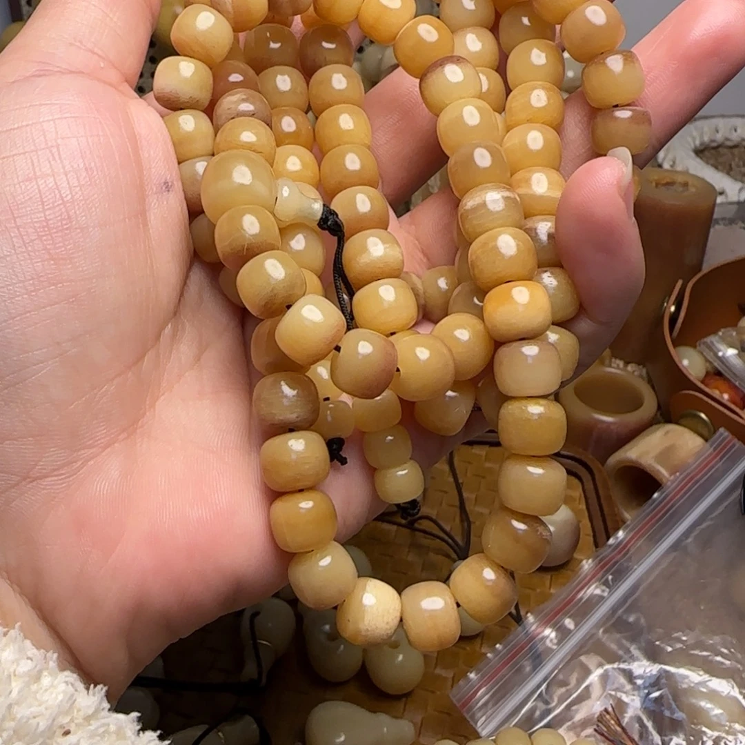 释***怀木质驼骨手工108老型