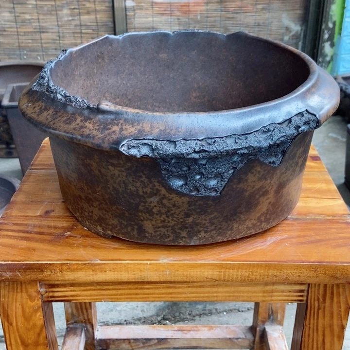 红陶任*年杨冬益紫砂花盆