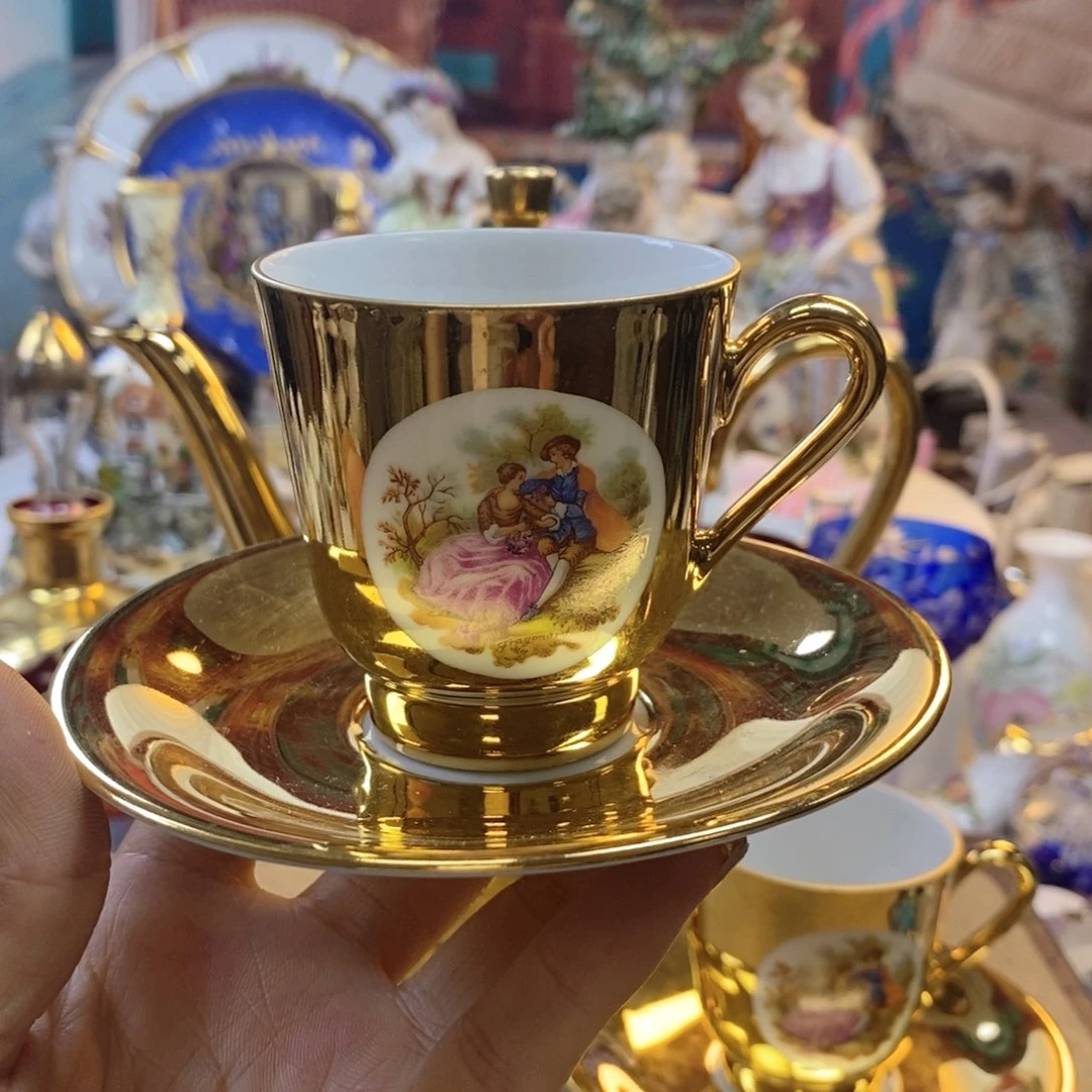 瓷器欧瓷咖啡杯水晶杯