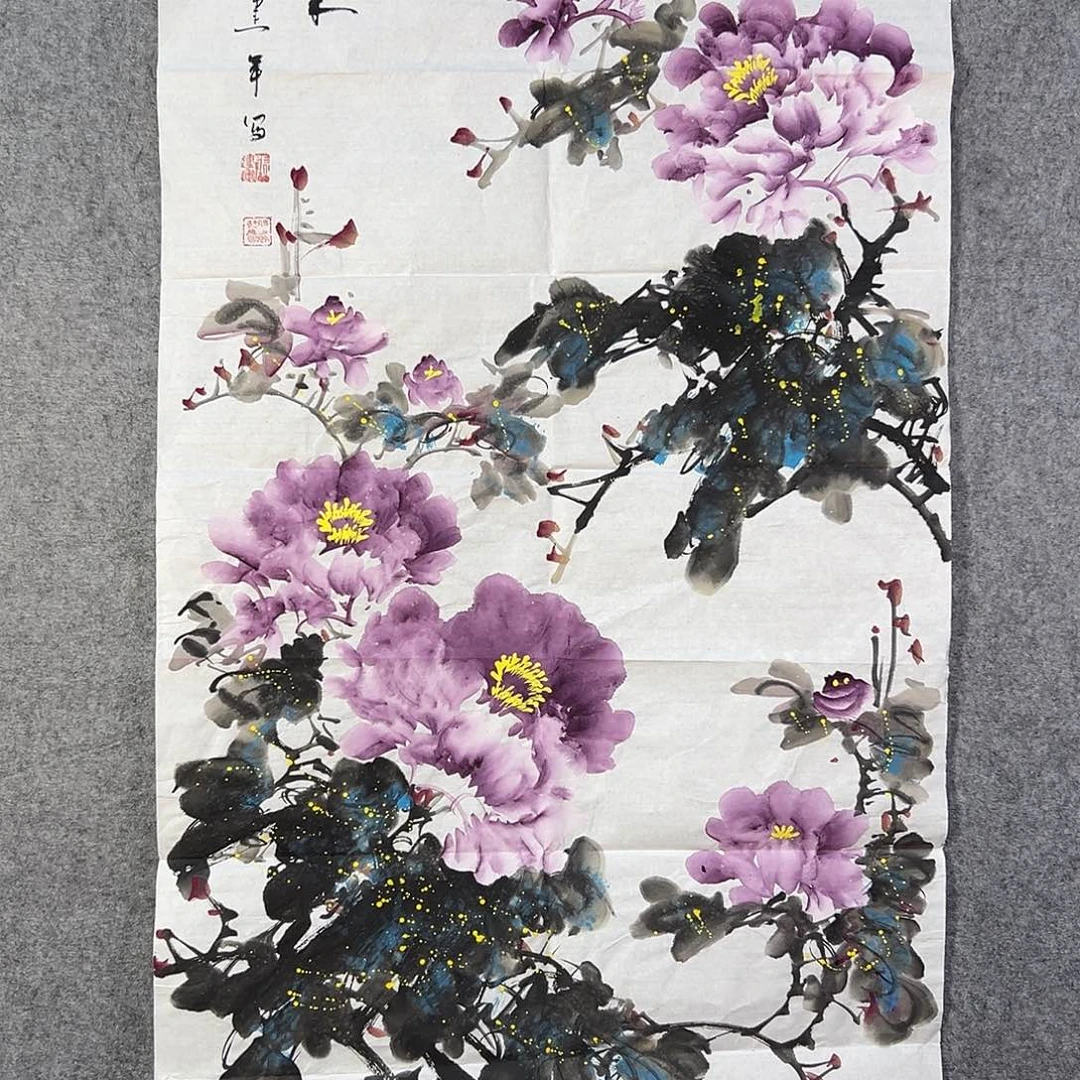 国画311 花鸟在此处飞翔也不太