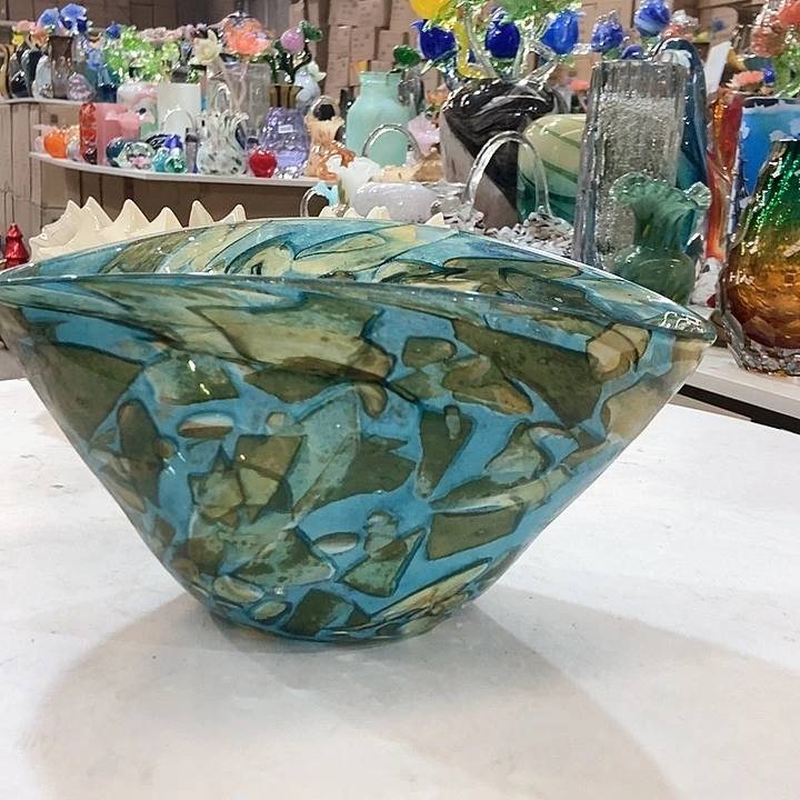 琉璃琉璃花瓶高15口30