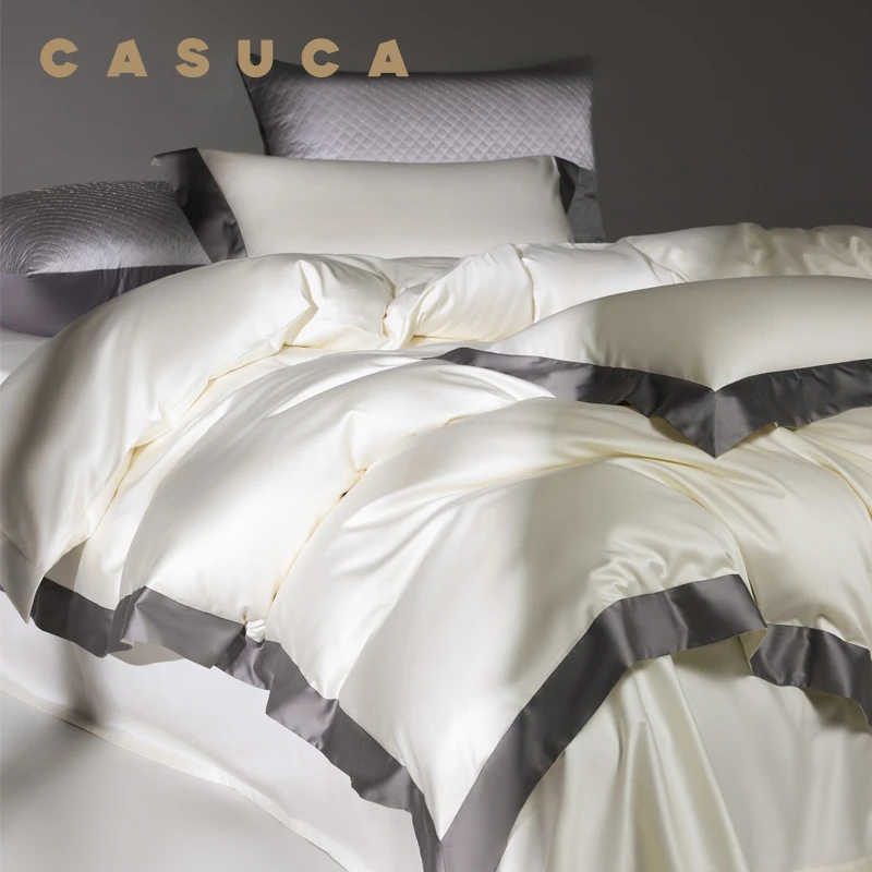 CASUCA梅森100支新疆棉床品四件套秋冬套件简约床品