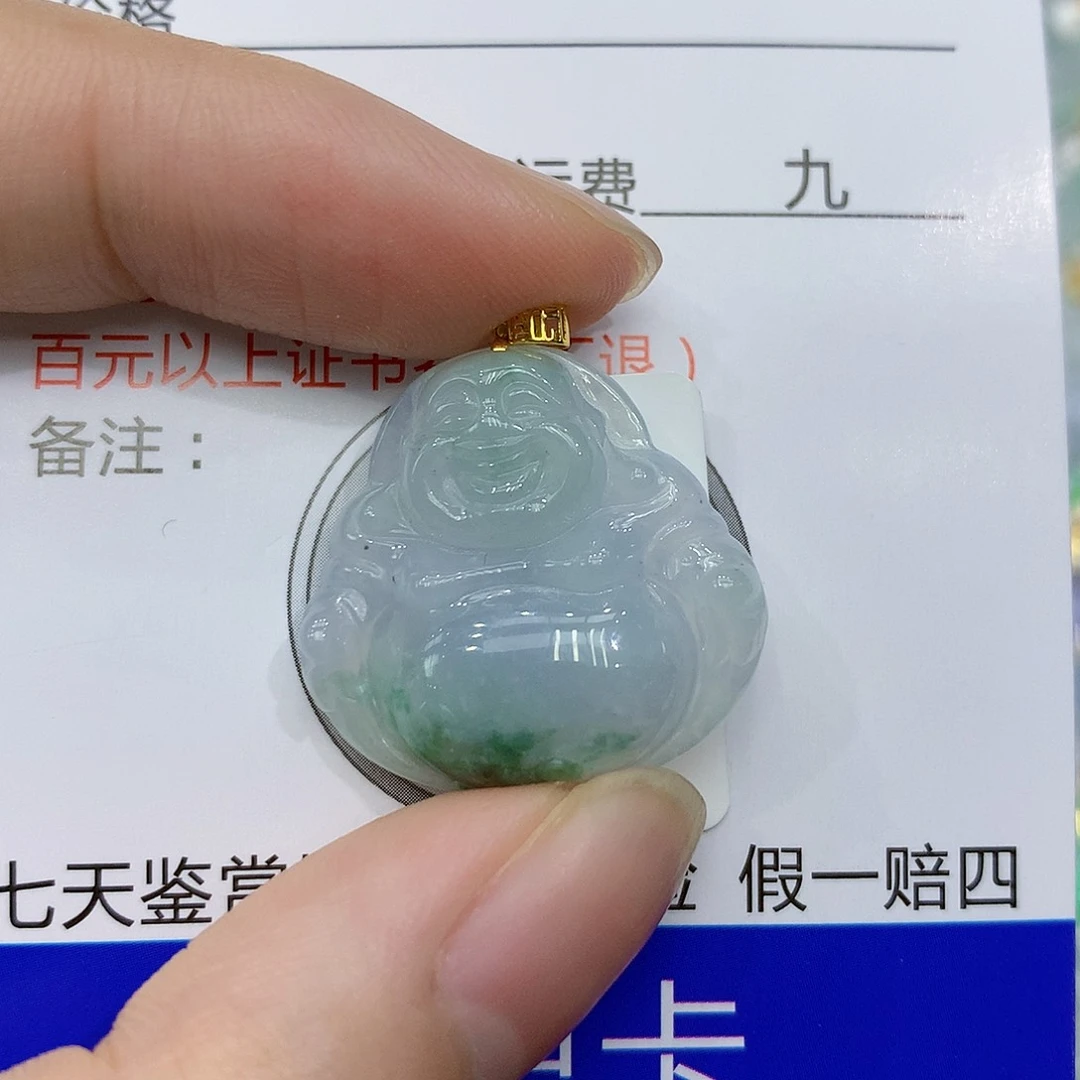 翡翠颈饰18K金镶嵌8888888888