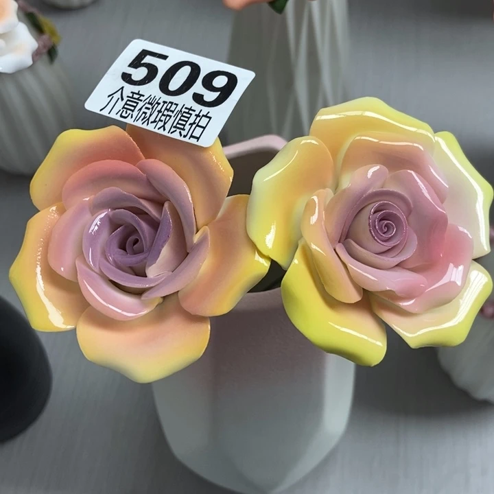 陶瓷手工制作陶瓷花