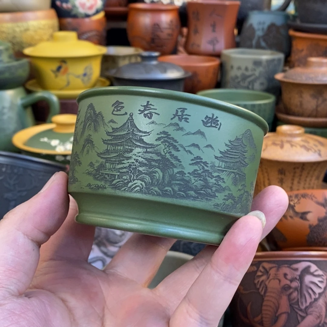 紫砂杯子求*宜兴全手工紫砂杯