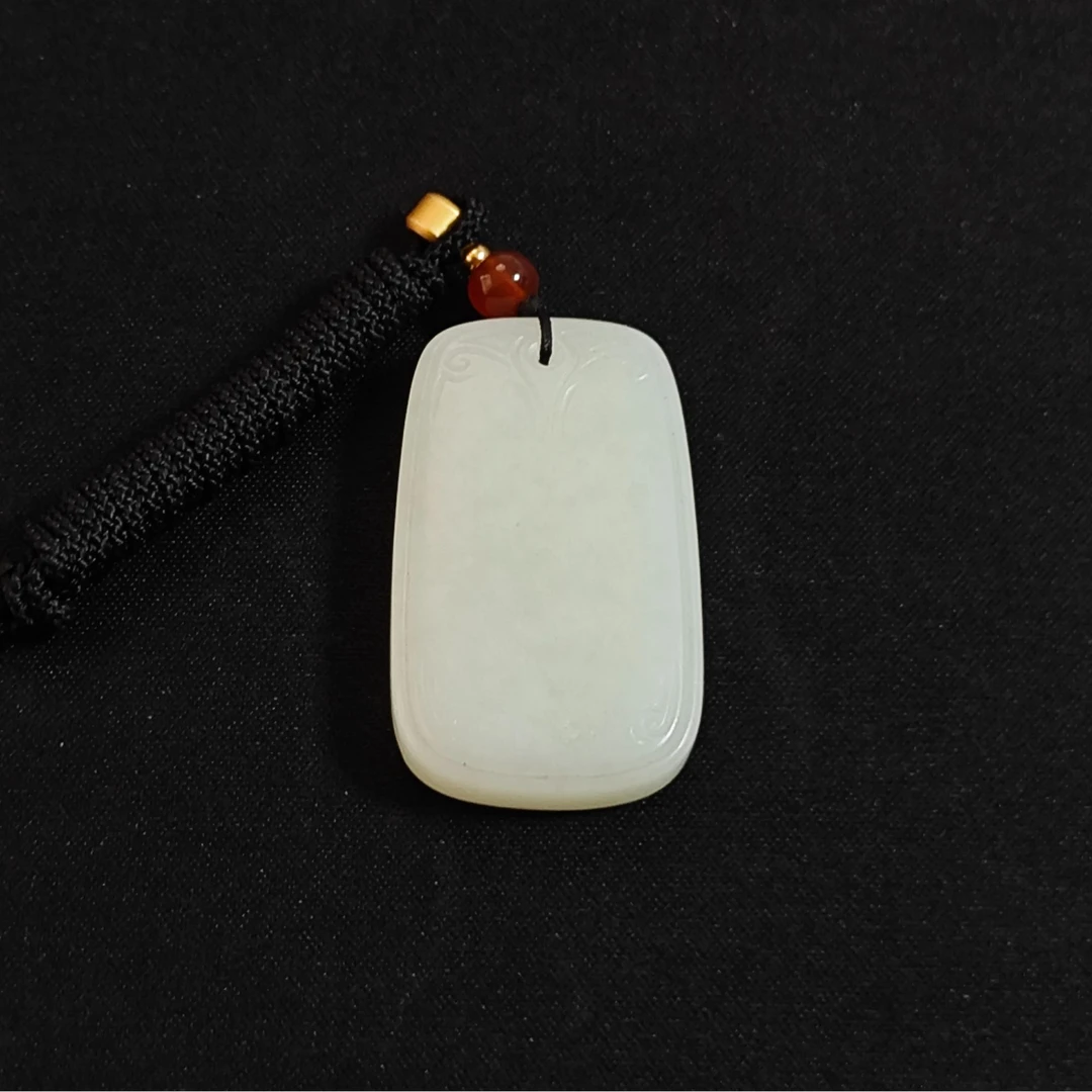 770民国和田白玉无事平安牌