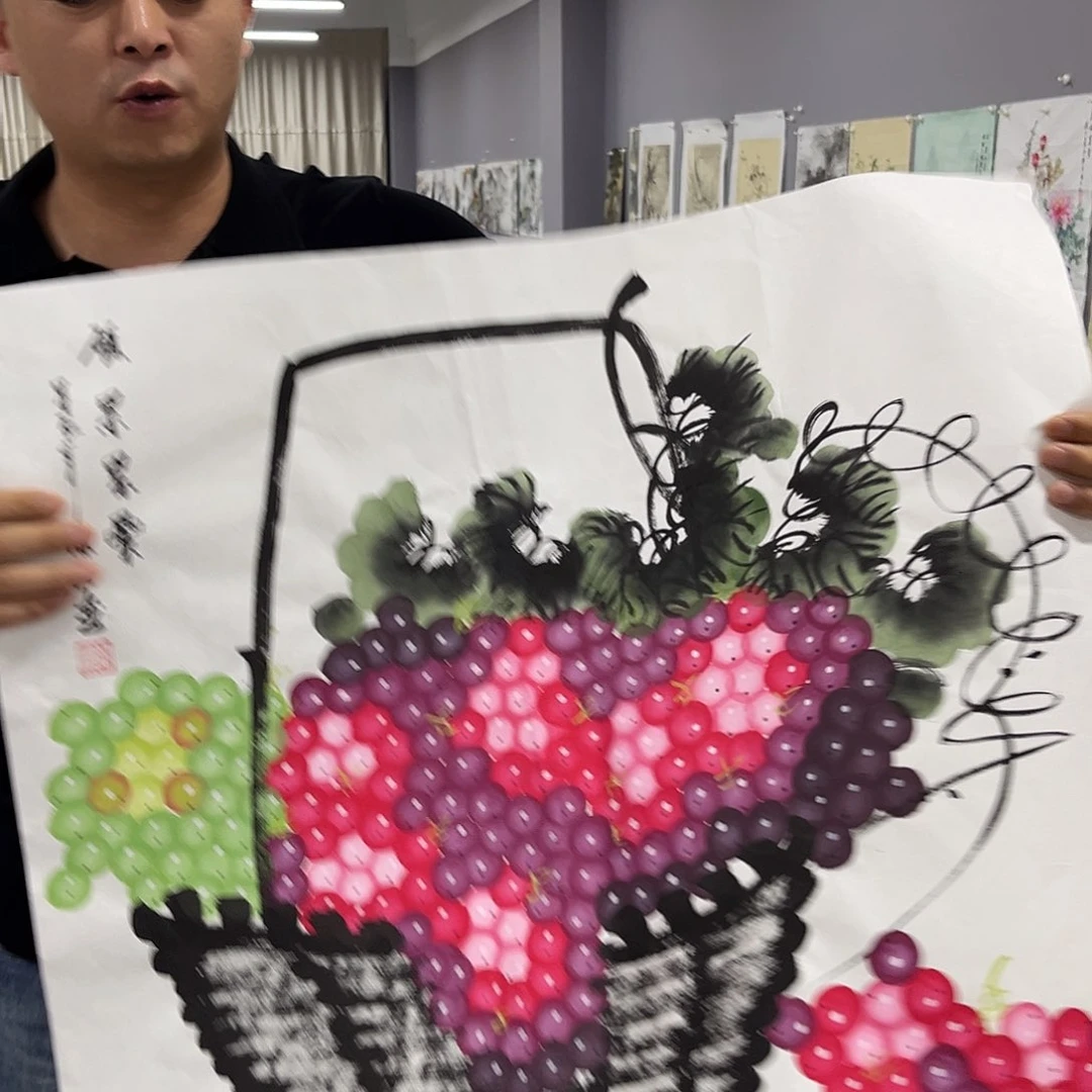 国画国画老师手绘作品