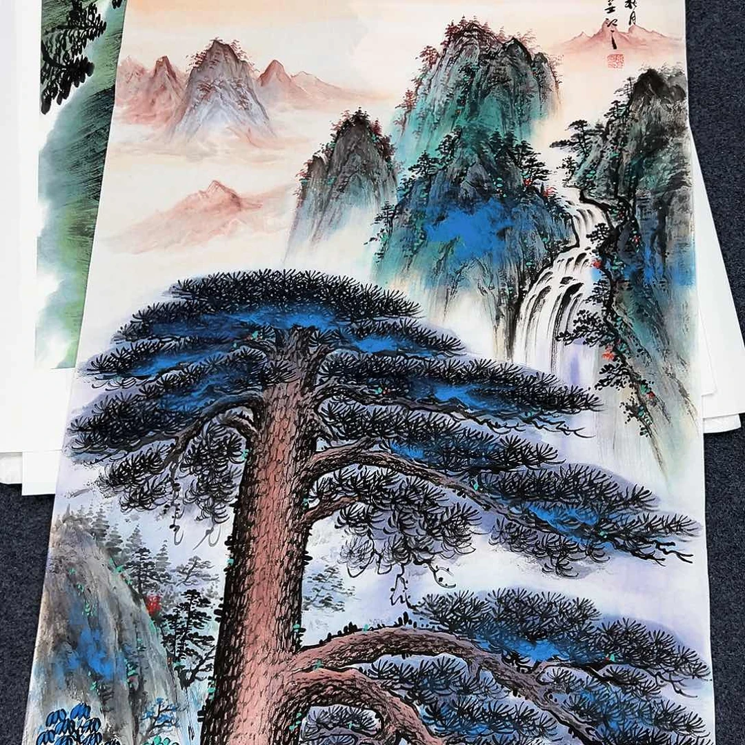 国画宣纸国画纯手绘作品