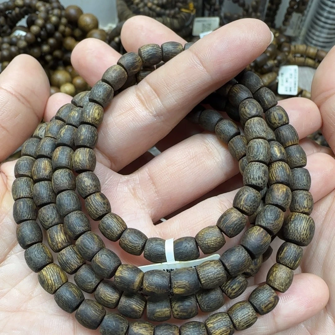 沉香手串沉水莺歌绿多样性发货一条卡6-25克