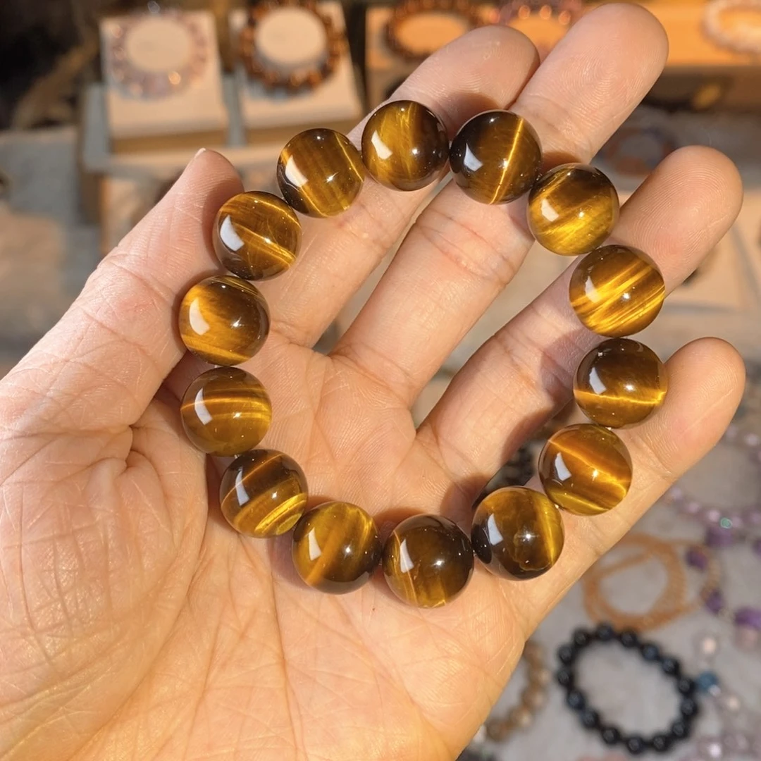 水晶手链未镶嵌星***睡黄虎眼14