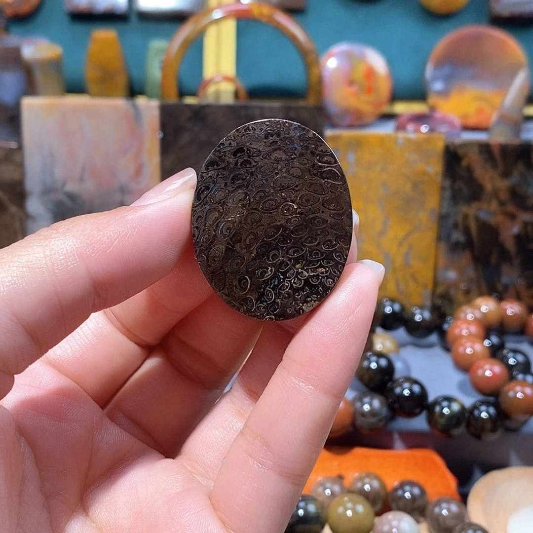 硅化玉天然北票硅化玉牌子未镶嵌小*韩天然北票硅化玉牌子