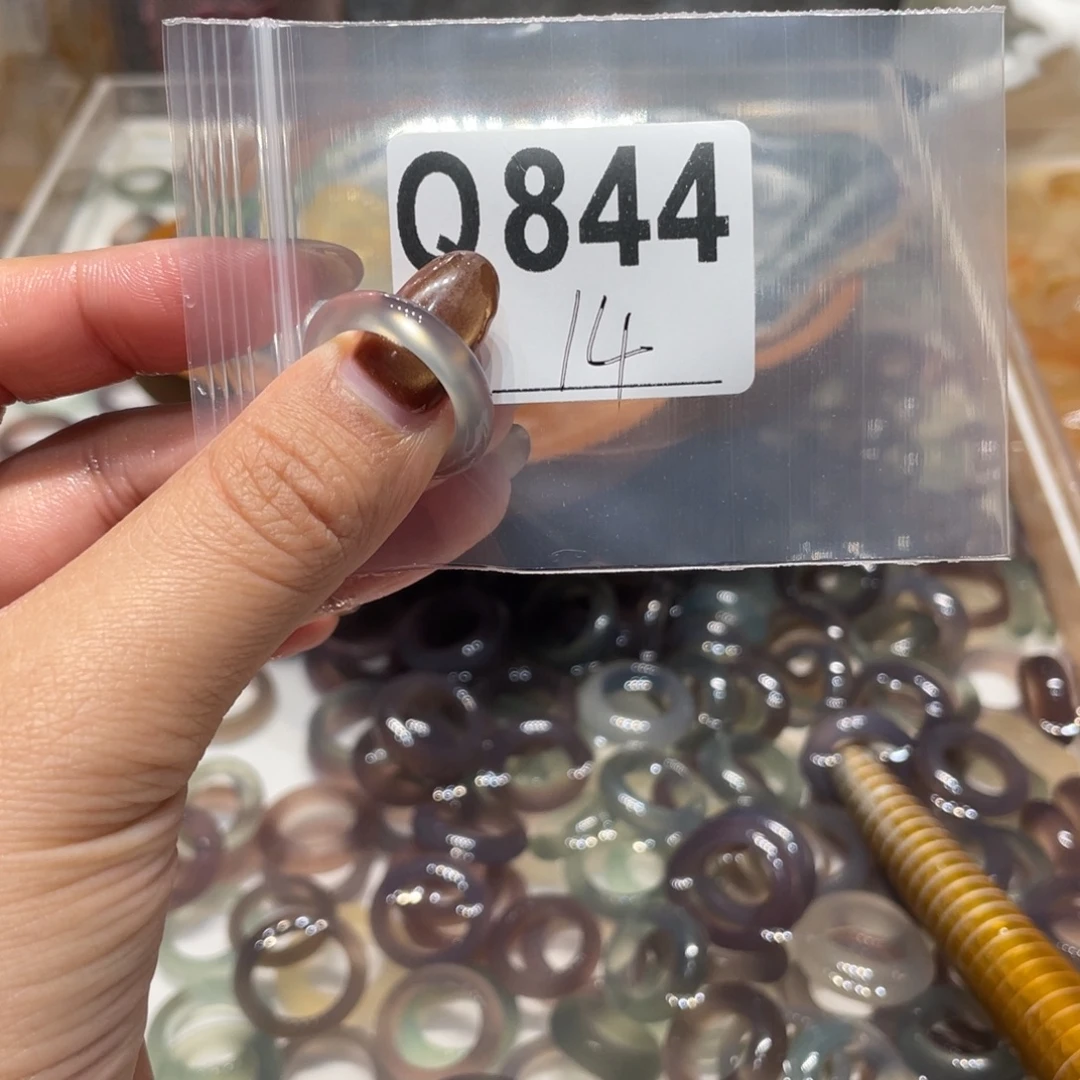 玛瑙/玉髓未镶嵌戒指844