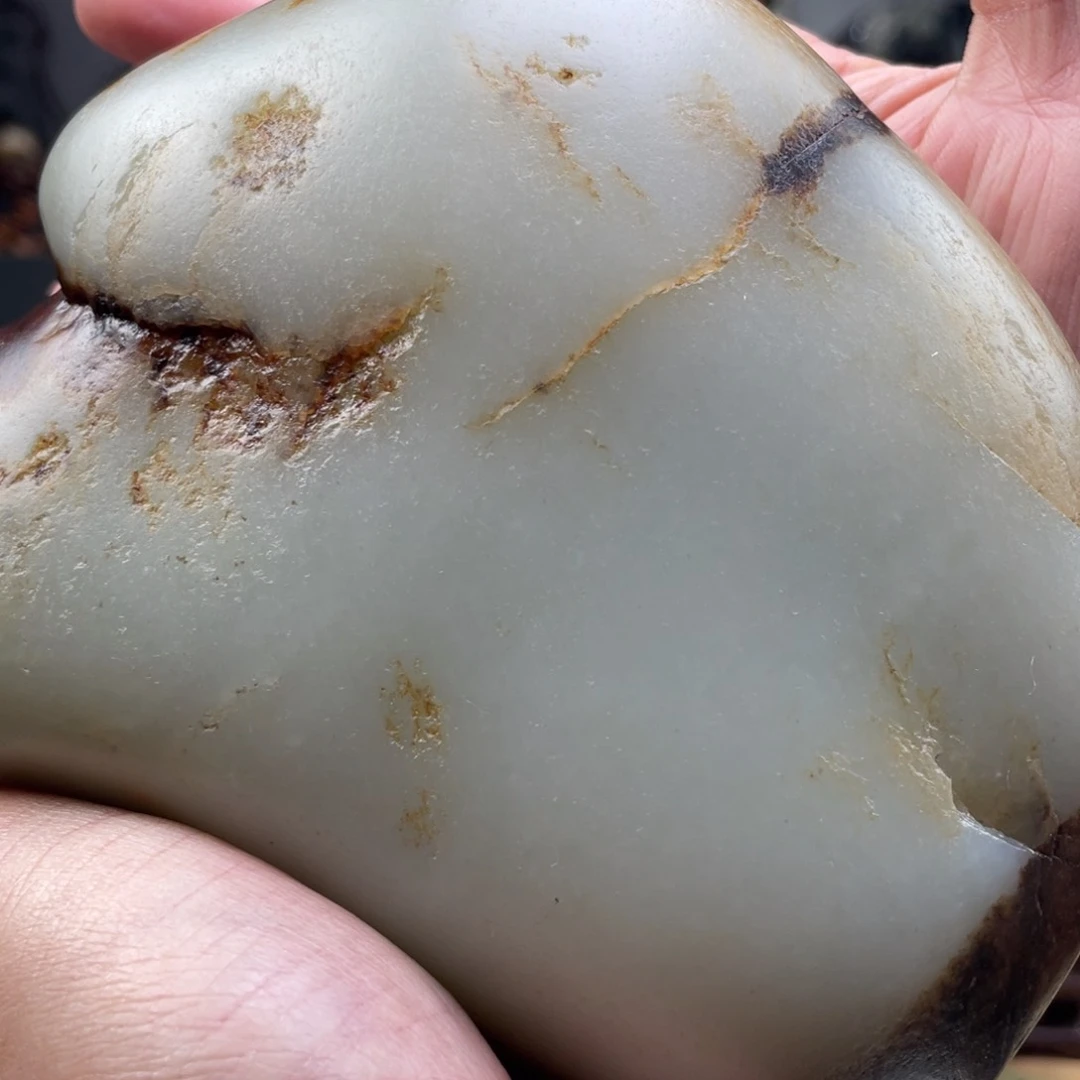 未镶嵌和田玉摆件后*