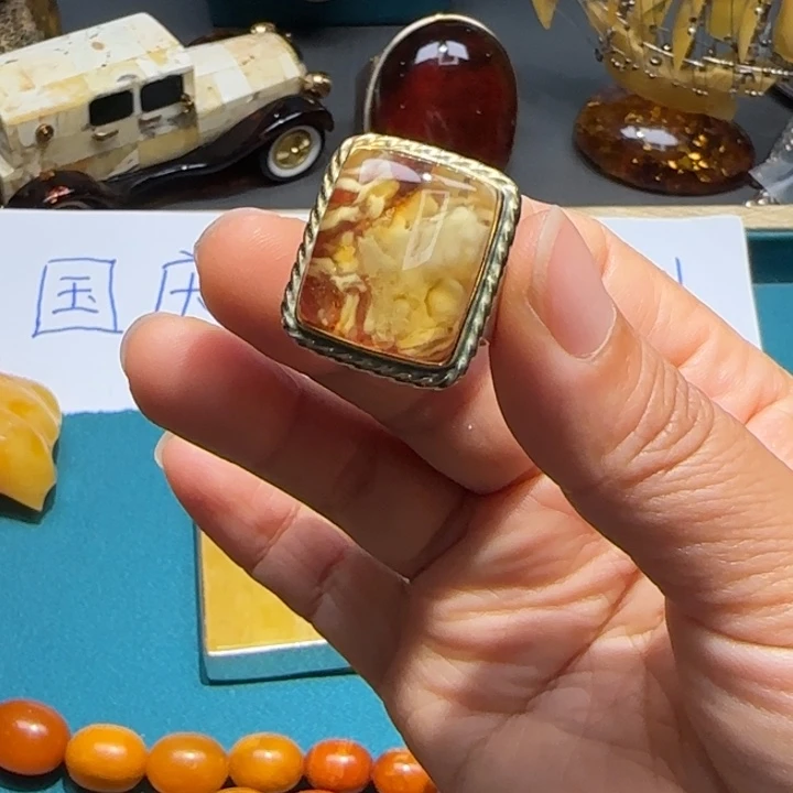 琥珀未镶嵌手链波兰设计款琥珀蜜蜡