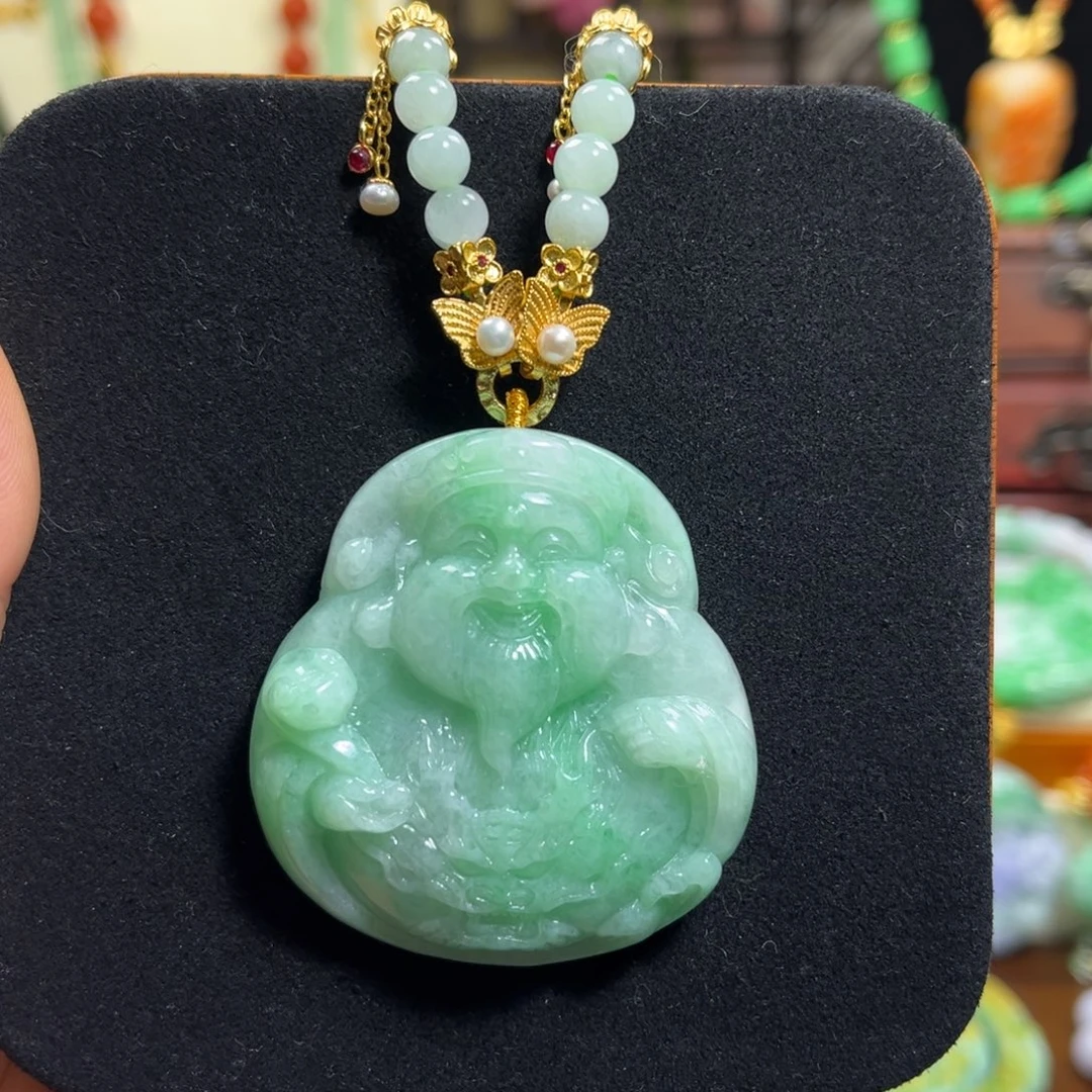 翡翠未镶嵌颈饰天然翡翠