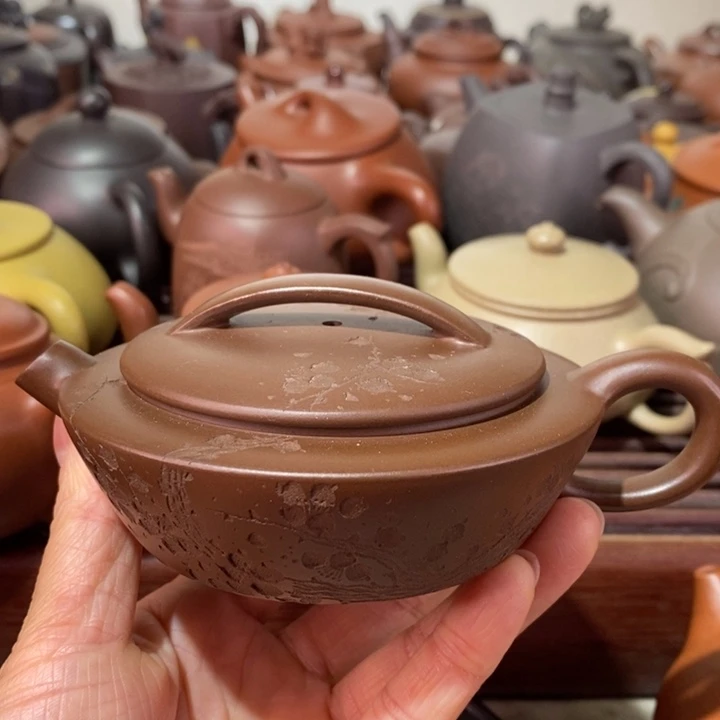 紫砂茶壶微瑕处理一把