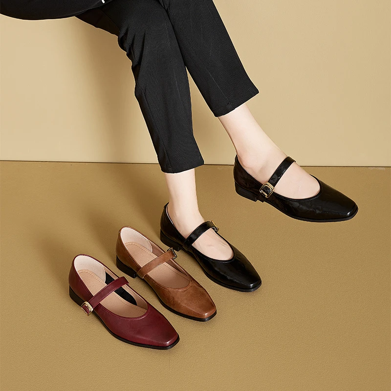 玛丽珍鞋女2025新款春季爆款单鞋平底轻便时尚小皮鞋