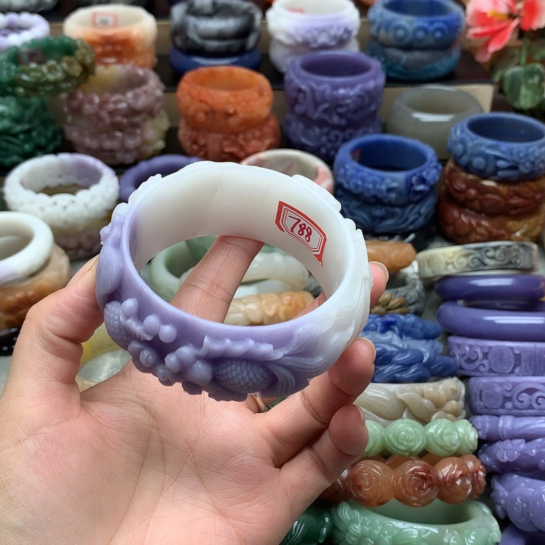 毛衣链未镶嵌石英质玉宽*