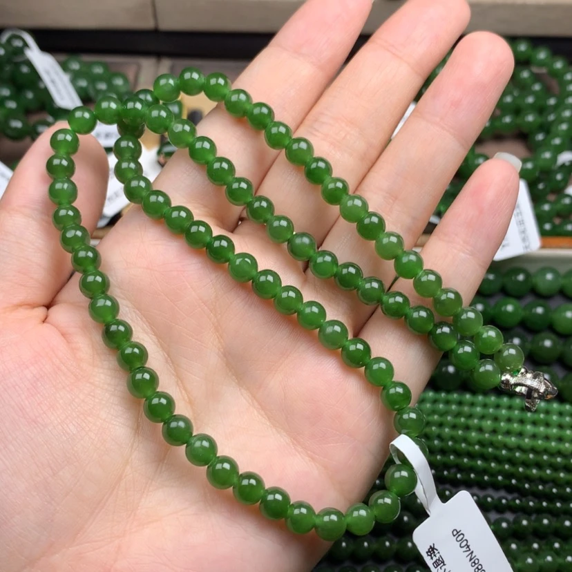 【闪购商品】颈饰未镶嵌和田玉（碧玉）小**姐6m