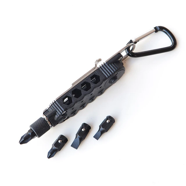 EDC便携组合螺丝刀工具迷你多功能随身骑行维修多用扳手开瓶器