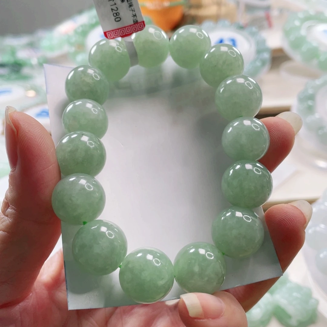 翡翠未镶嵌手链手串15+