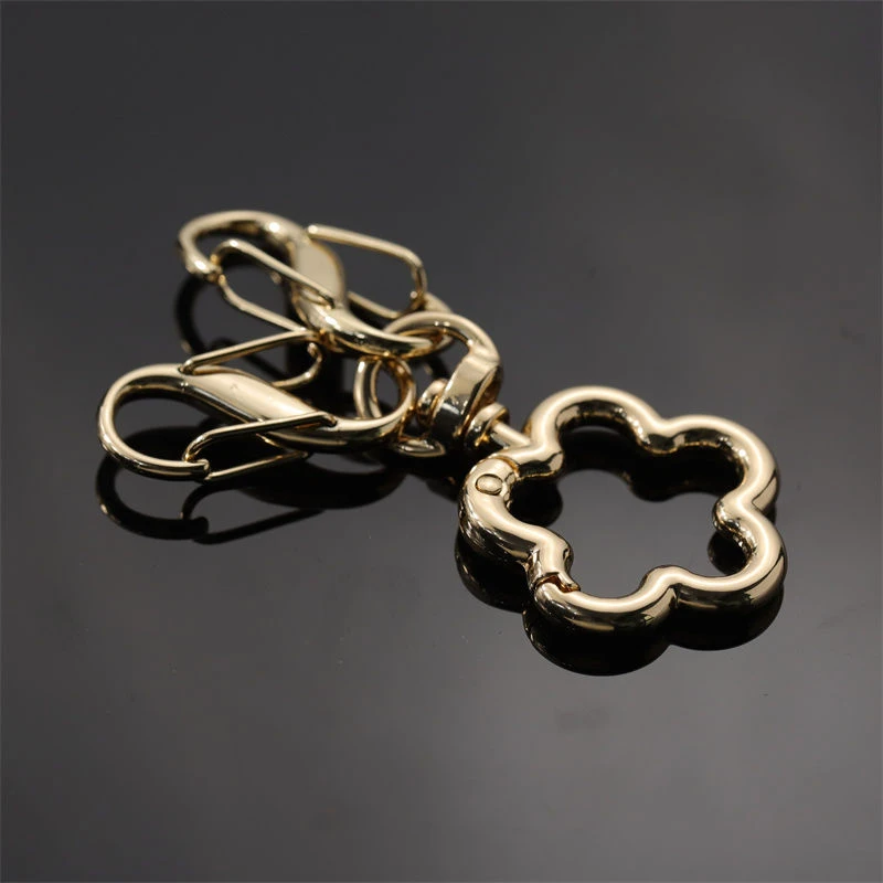 户外登山扣梅花组合扣弹簧扣简约汽车钥匙扣腰挂扣背包收纳整理扣