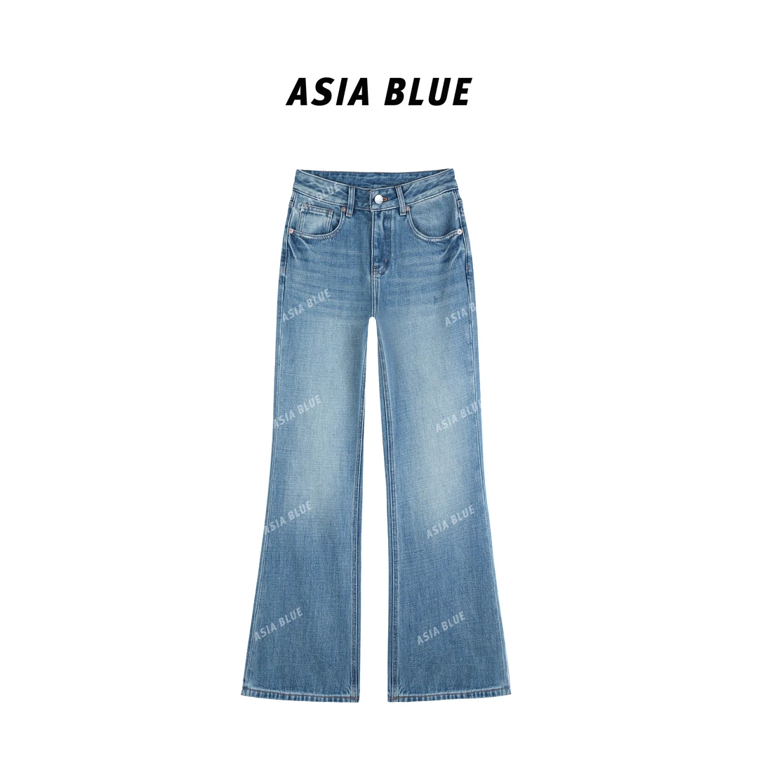 陈曦【冷巷】2025春无弹净版百搭直筒微喇牛仔裤#Q5257