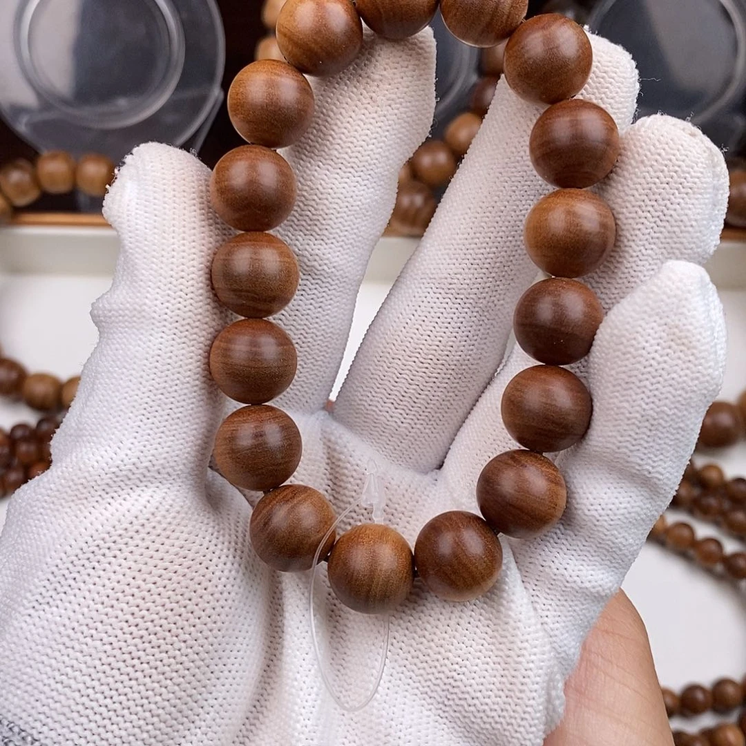 檀香木其他高**忧彩绘老料-12MM横纹黑肉沉水