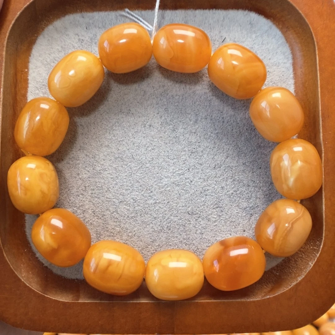 蜜蜡未镶嵌手串蜜蜡