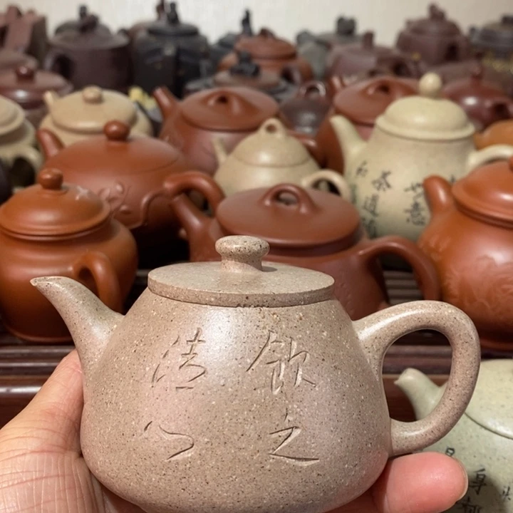 紫砂茶壶微瑕处理一把