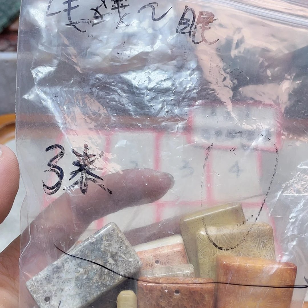 浅***。硅化珊瑚（珊瑚玉）合金颈饰
