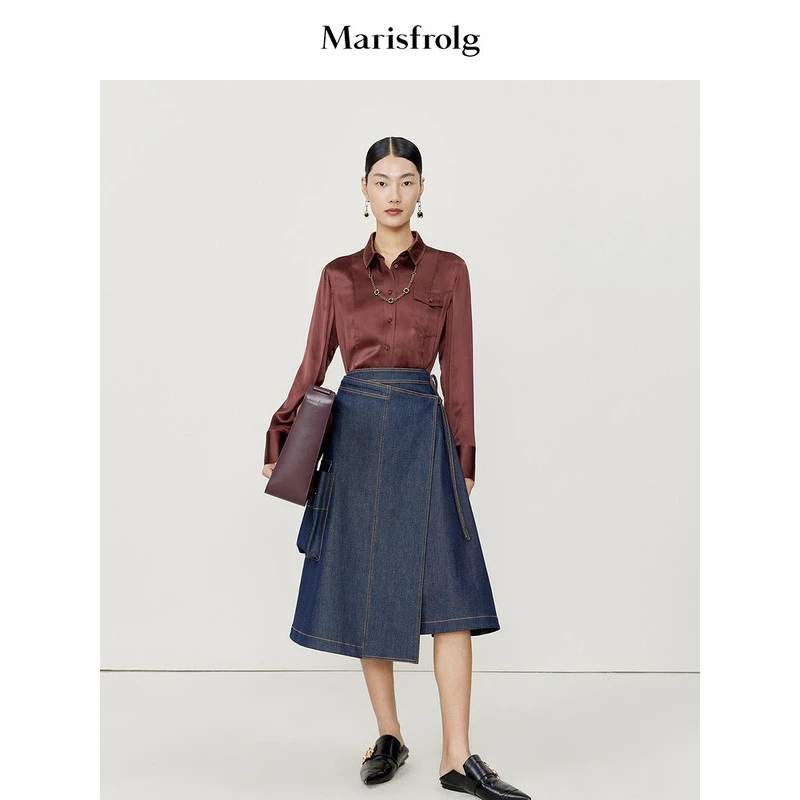 【心心精选】玛丝菲尔休闲显瘦时尚半身裙A1CX14032