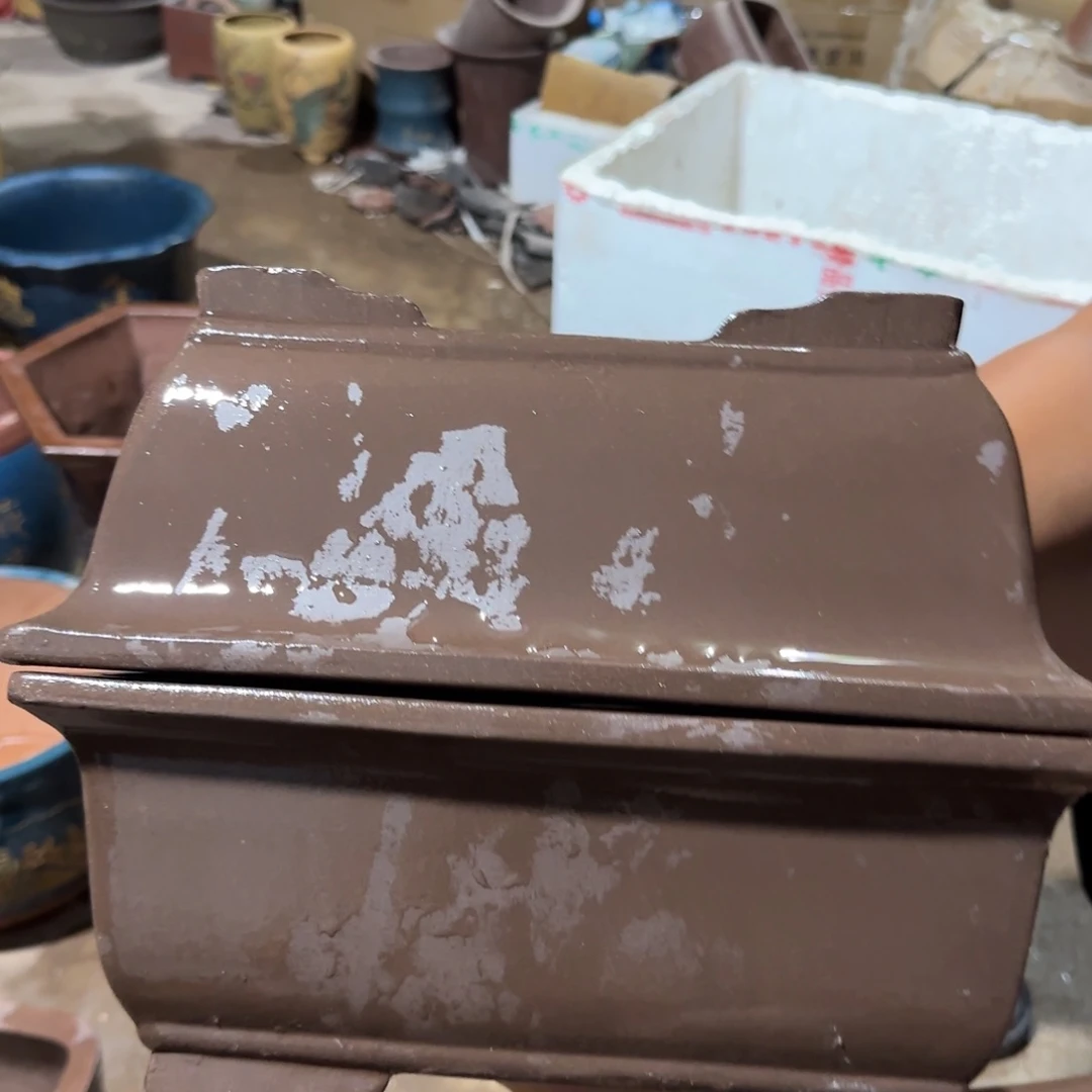 紫砂花盆口径26.18.10口径