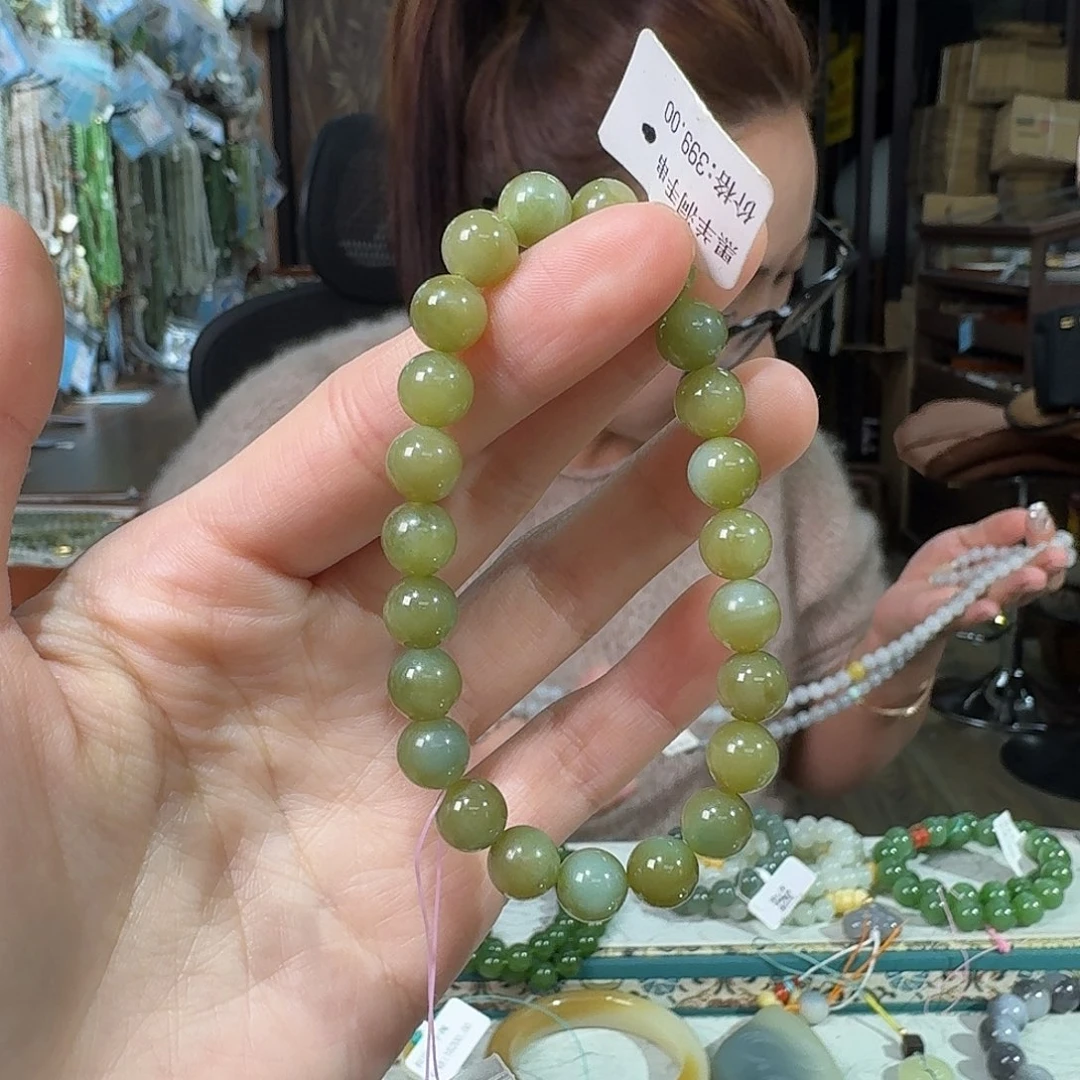 和田玉未镶嵌手链