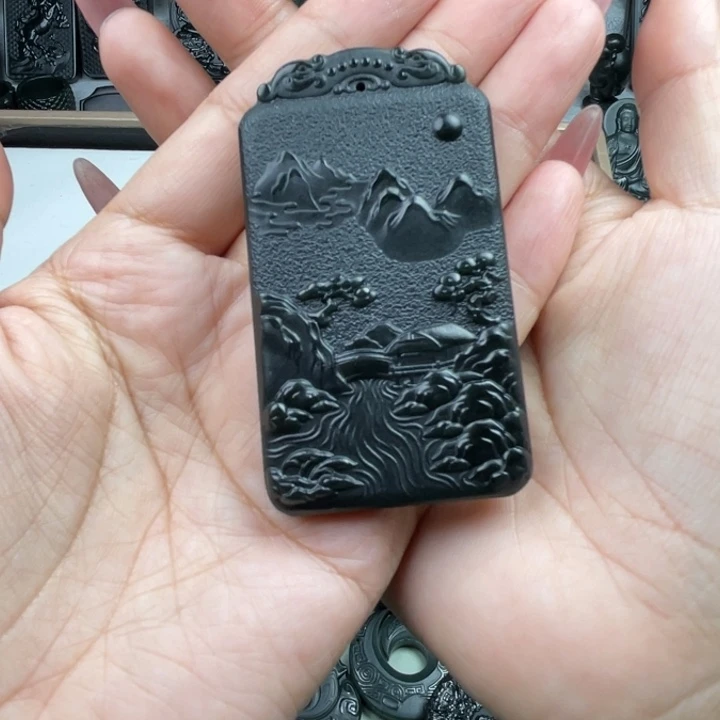 颈饰未镶嵌和田玉赊****影