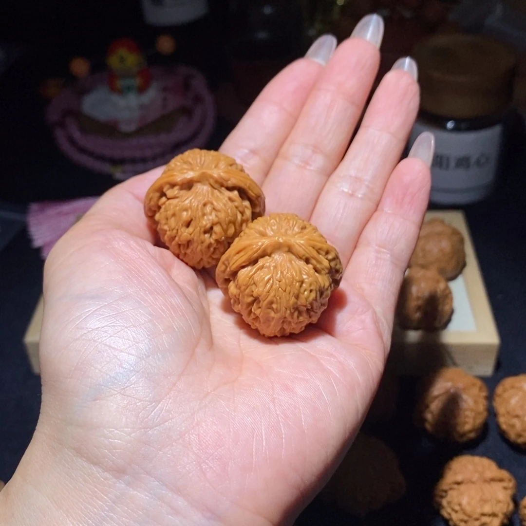 吊坠文玩核桃莲花34